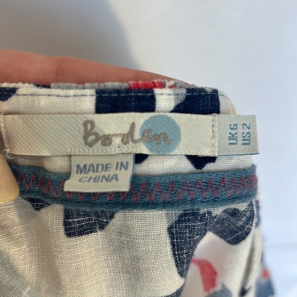 BODEN Linen Floral Tunic - Picture 4 of 4